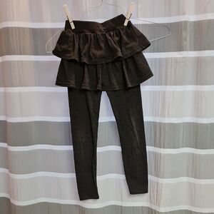Black Ruffled Skirt Leggings
